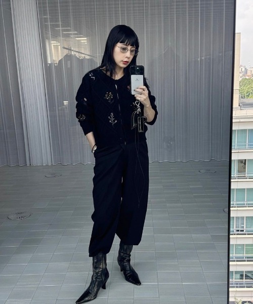 FLOWER EMBROIDERY CARDIGAN（カーディガン/ボレロ）｜Ameri（アメリ