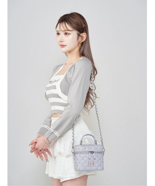 Darich（ダーリッチ）の「キルティングビジュースクエアミニバッグ