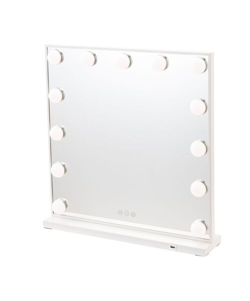 エルドラド ハリウッドミラー2 ホワイト 調光 調色 ライト付 メイク用