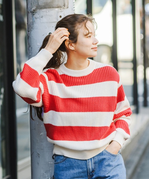 セール】Levi's/リーバイス ボーダー セーター（ニット/セーター