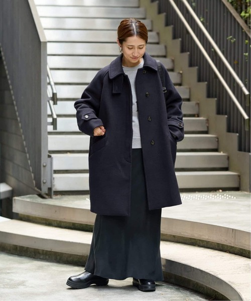 セール】≪追加≫ラムウールMIXシャルムバルカラーコート 3（ステン