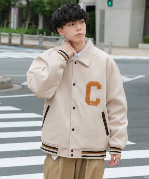 ONCILY（オンシェリー）の「CHENILLE EMBLEM STADIUM JACKET / サガラ