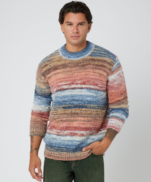 EGED Space Dye Striped Sweater ニット セーター | GUESS(ゲス) JAPAN