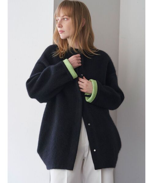 ELENDEEK（エレンディーク）の「CNラクーンミックスWカーディガン