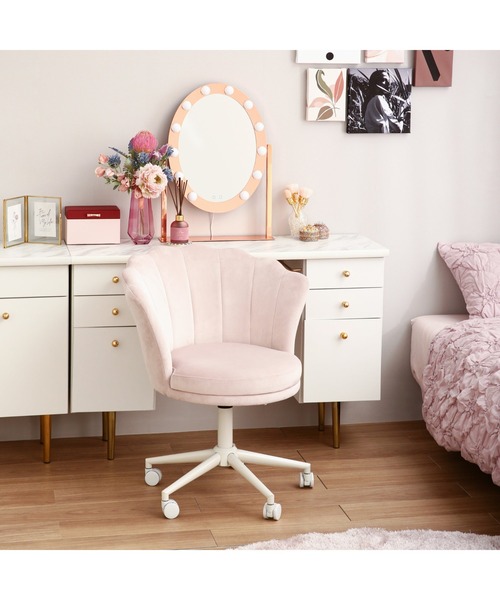 シェル デスクチェア ピンク（家具）｜Francfranc（フランフラン）の
