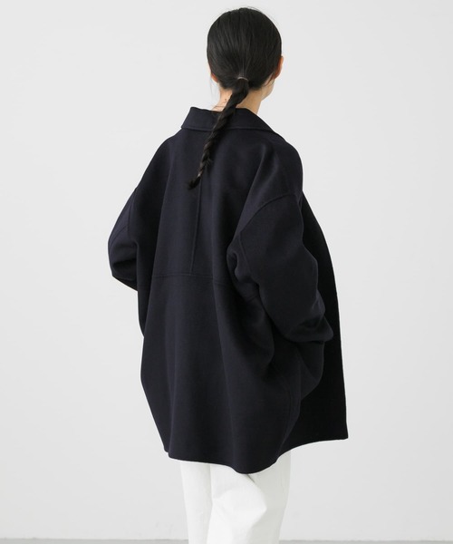 かぐれ（カグレ）の「ウールステンカラーショートコート（ステンカラー