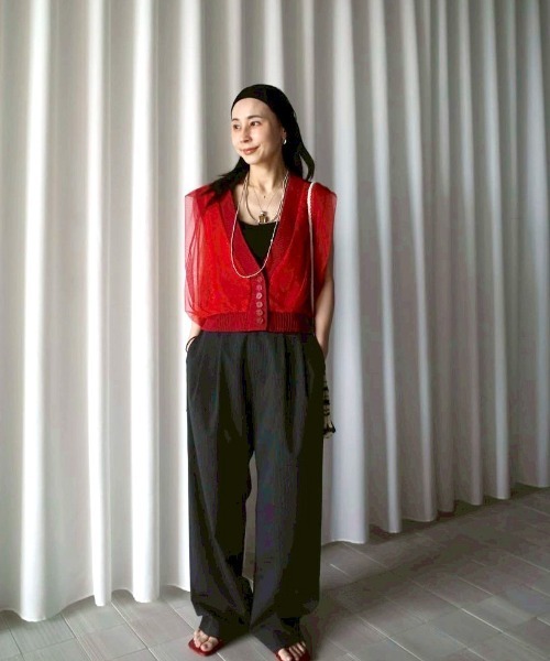 WAVE HEM BUSTIER TOP（キャミソール）｜Ameri（アメリ）の