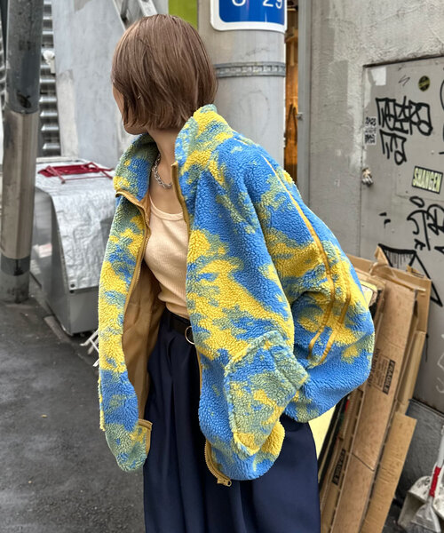 セール】オーバーサイズ総柄ボアジャケット（その他アウター
