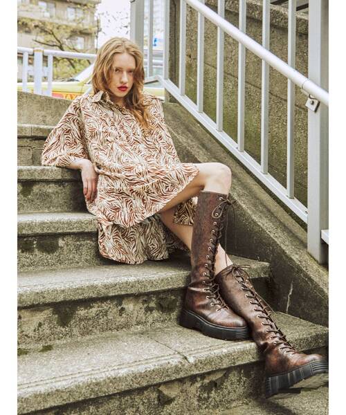 jouetie（ジュエティ）の「レースアップスニーカーソールロングブーツ