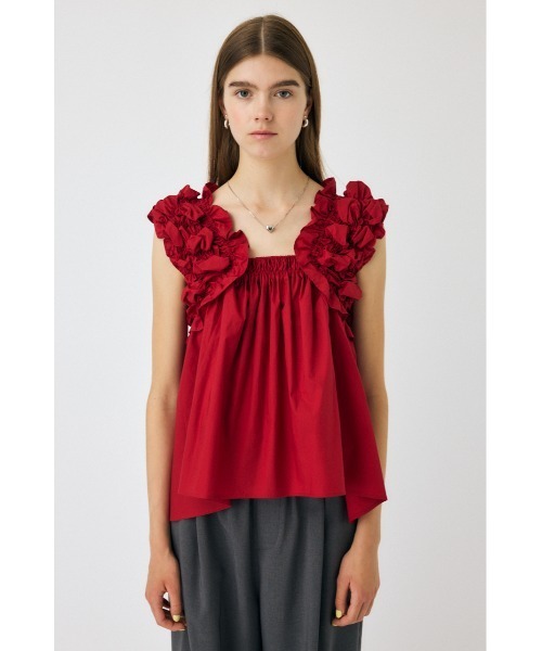 MOUSSY（マウジー）の「SHOULDER FRILLS トップス（シャツ/ブラウス