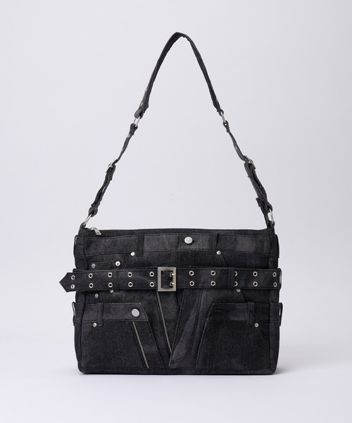 GRANCY】Crazy layered denim pants design shoulder bag / クレイジー