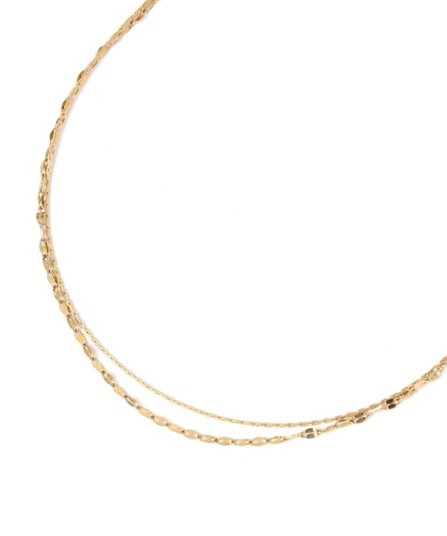 ステンレス二連チェーンネックレス/126692（ネックレス）｜GLOBAL WORK