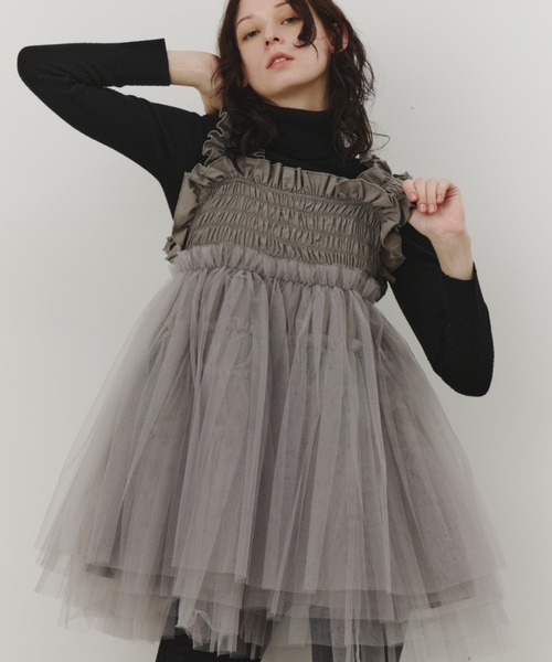 チュールギャザーキャミソール（シャツ/ブラウス）｜PERNA（ペルナ）の