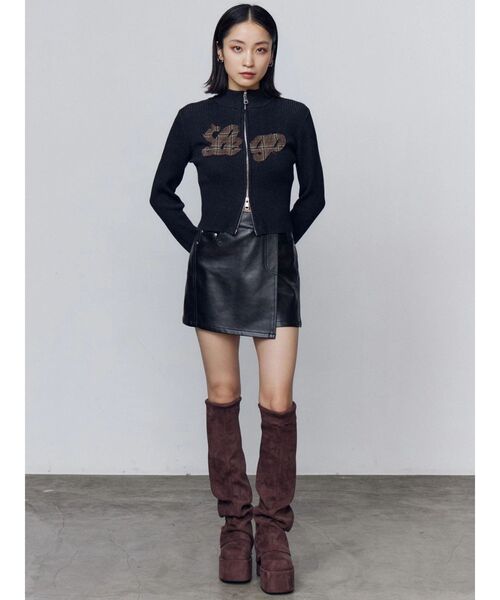 セール】ルーズフレアカバーフィットブーツ（ブーツ）｜EMODA（エモダ