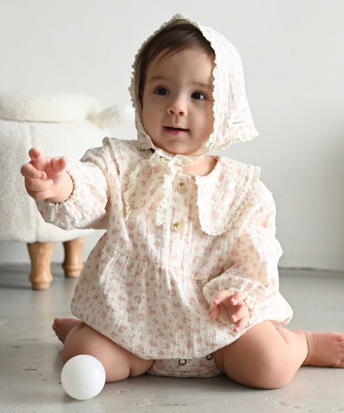 house on the hill ロンパース2着&ボンネットセット House on the Hill