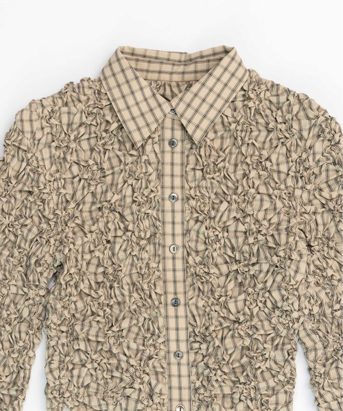 MAISON SPECIAL（メゾンスペシャル）の「Checkered Shirring Short