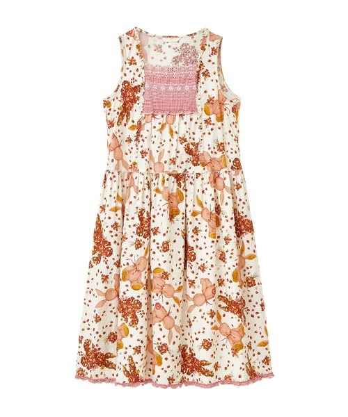 PINK HOUSE（ピンクハウス）の「ギンガムうさぎプリントノースリーブ