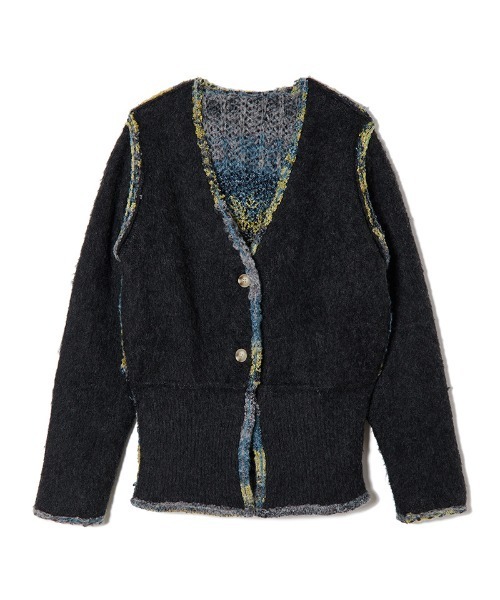 PERVERZE（パーバーズ）の「Double Face V Neck Knit Cardigan