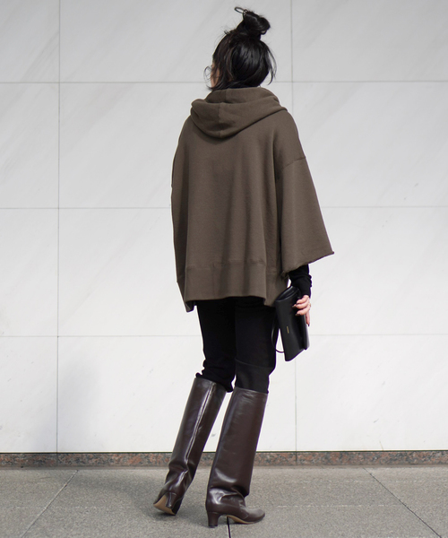 ウールミックスハーフジップフーディ（スウェット）｜AP STUDIO