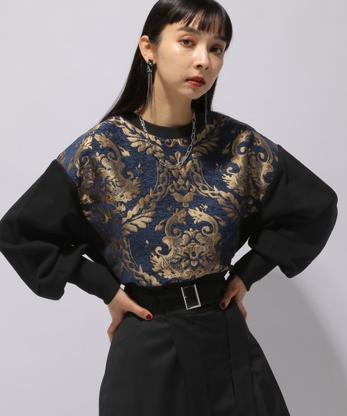 HARE（ハレ）の「2WAYゴブランキリカエプルオーバー(HARE)（スウェット