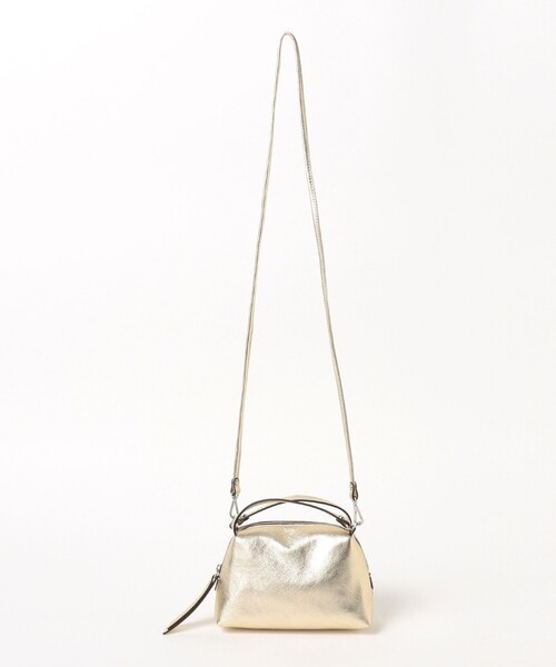 GIANNI CHIARINI / メタリック ALIFA レザーショルダーバッグ S