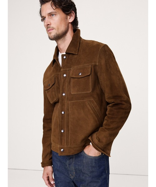 スエードレザー トラッカージャケット（その他アウター）｜BANANA