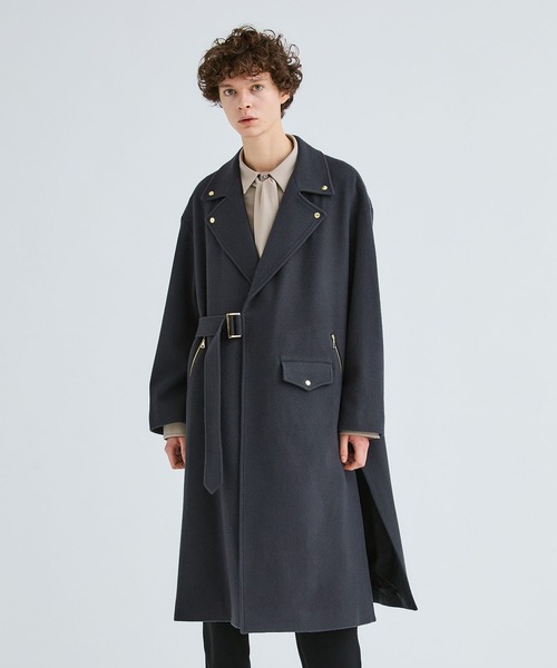 CULLNI（クルニ）の「STUDIOUS別注 ライダースタイロッケンコート/EX