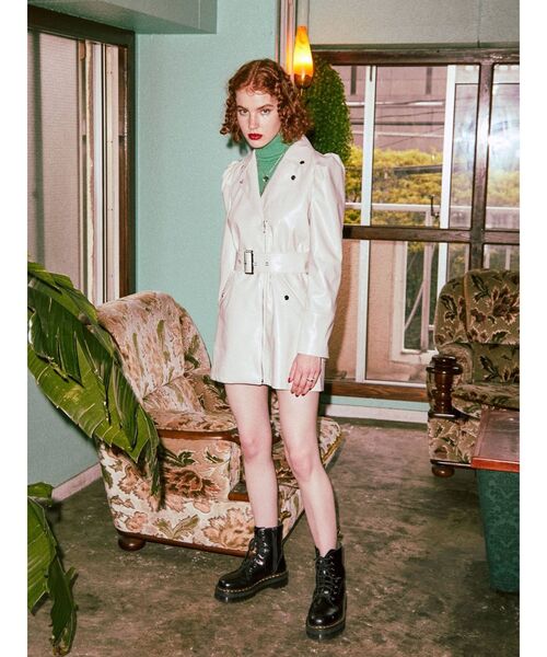 セール】ライダースミニワンピース（ワンピース）｜jouetie