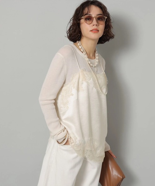 サテンレースキャミ（シャツ/ブラウス）｜Arpege story（アルページュ