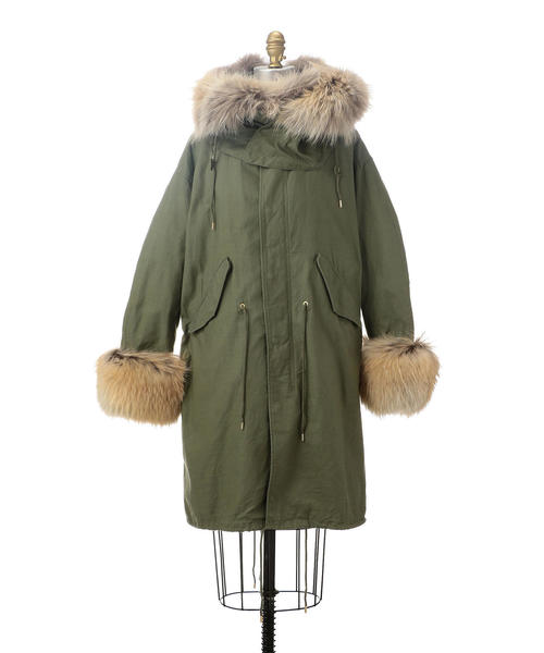 Drawer（ドゥロワー）の「Drawer ファースリーブモッズコート（その他