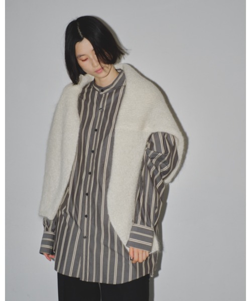 TODAYFUL（トゥデイフル）の「ストライプオーバーシャツ（シャツ