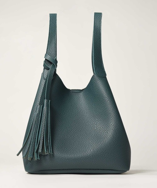 セール】3- PUレザー タッセルバッグ SMサイズ（ハンドバッグ）｜folka