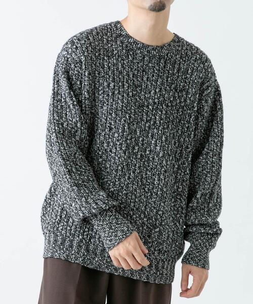 セール】『WEB限定』『XLサイズあり』スラブリブクルーネックニット