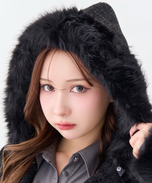 Twinkle Button Tweed Coat（ダウンジャケット/コート）｜andwang