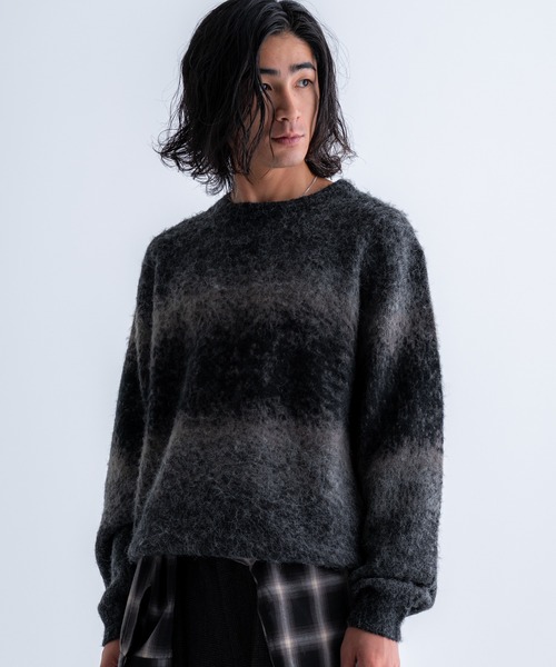 Wool blend gradation knit / ウールブレンドグラデーションニット