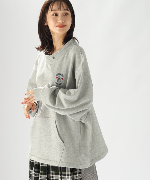 niko and（ニコアンド）の「ビンテージ風ロゴドロストプルオーバー