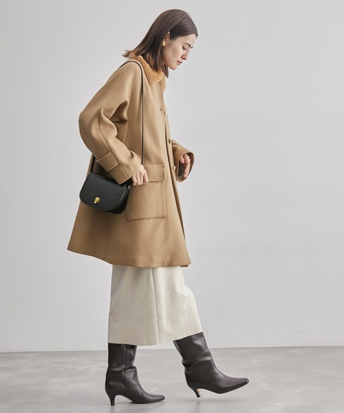 ROPE'（ロペ）の「【2way】ノーカラー/エコファー付け襟 メルトン A