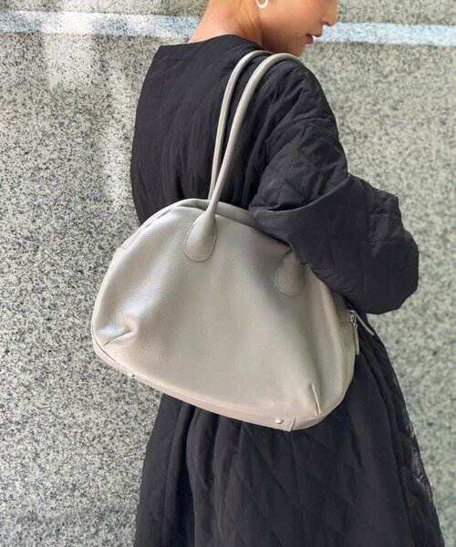 本革》ラウンドミディボストン（ボストンバッグ）｜BEARDSLEY