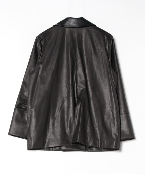 RIM.ARK（リムアーク）の「Leather like shirt JK レザーライクシャツ