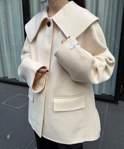 I_am（アイアム）の「handmade big collar coat（その他アウター