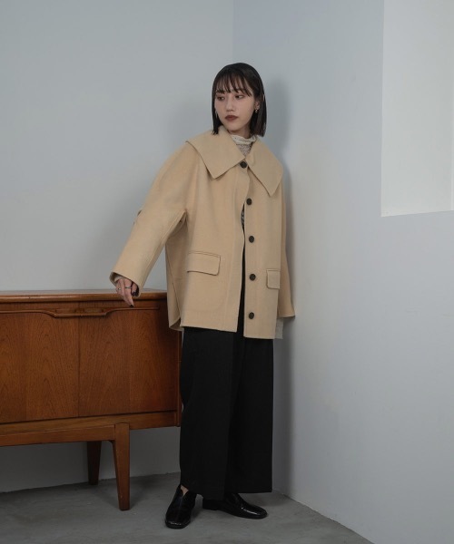 I_am（アイアム）の「handmade big collar coat（その他アウター