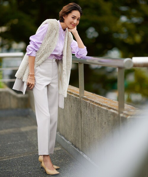 CLASSY.1月号掲載】CANCLINI バンドカラー シャツ（シャツ/ブラウス