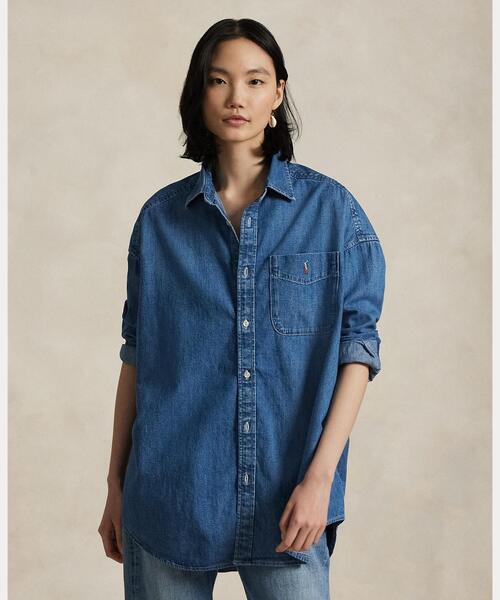 オーバーサイズ デニム シャツ（シャツ/ブラウス）｜POLO RALPH LAUREN