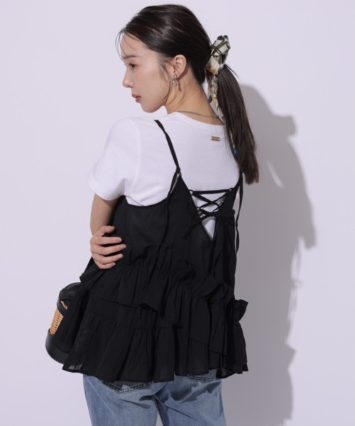 Mystrada（マイストラーダ）の「フリルティアードキャミ（シャツ