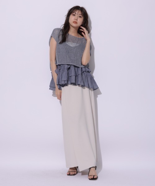 Mystrada（マイストラーダ）の「フリルティアードキャミ（シャツ