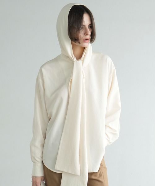 CLANE（クラネ）の「BOW TIE HOODIE SHIRT（シャツ/ブラウス）」 - WEAR
