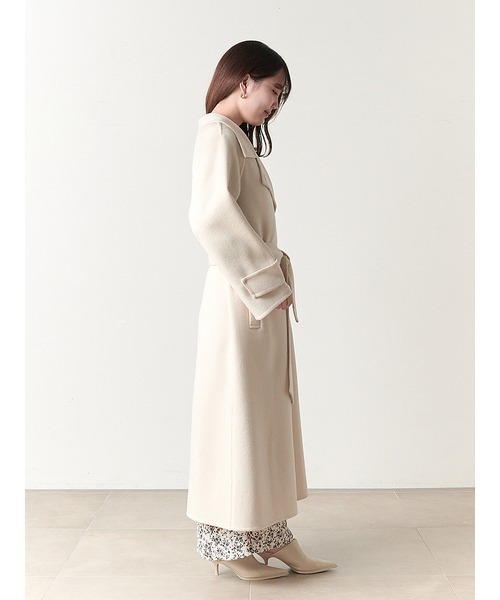 SNIDEL（スナイデル）の「ウロコカシミヤロングコート（その他アウター