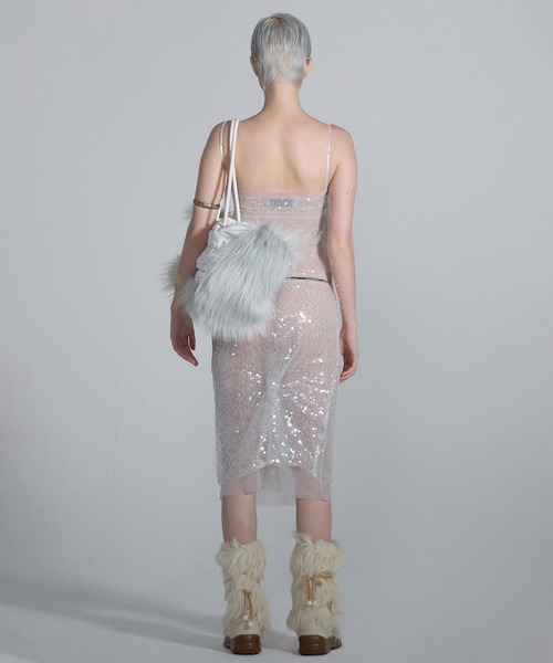 SCULPTOR（スカルプター）の「Fluffy Slouchy Satin Bag/フラフィー