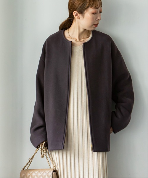 Noble（ノーブル）の「MTRカラーレスジップショートコート◇（ノー