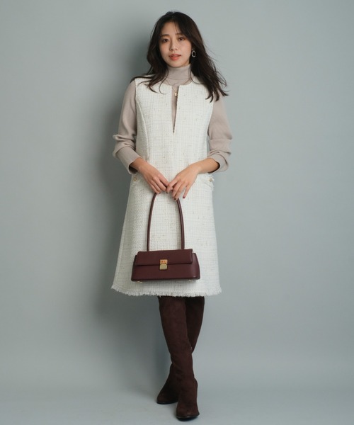 JUSGLITTY（ジャスグリッティー）の「ラメツイードミニジャンスカ